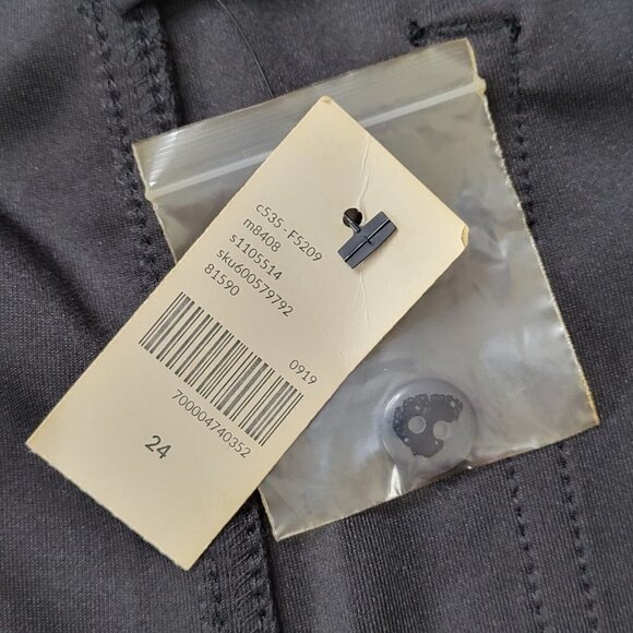 Lane Bryant Coated Ankle Pants High Rise Black Slightly Textured New Size 24 - Picture 4 of 12